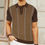 Thumbnail:  Summer New Knitted Polo Shirt For Men Tees Tops Striped 