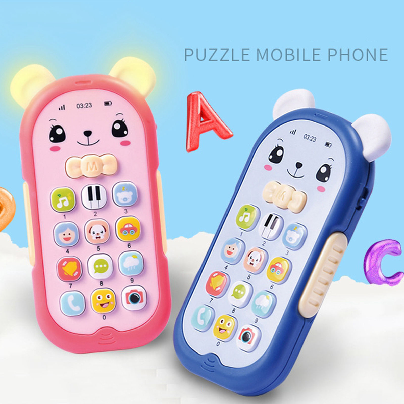 Baby Phone Toys  Gift for 1 2 Year Old with Sound and Music