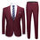 Thumbnail: Solid Color Two-piece Plus Size Men's Suit