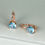 Thumbnail:  Hoop Earrings Rose Gold Color Engagement Earrings Simple Trendy Multicolor 