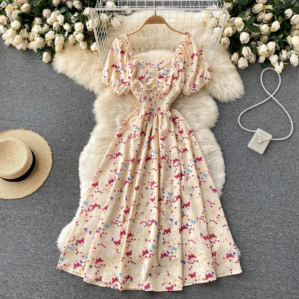 Women Dress New Summer Elegant High Waist