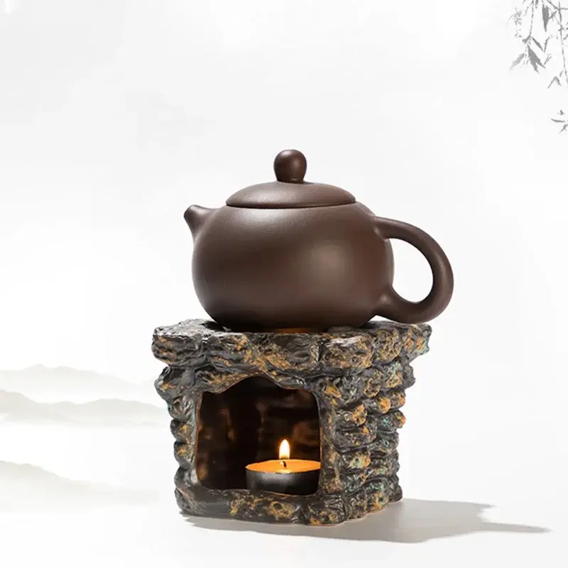 Ceramic Essential Oil Candle Heating Incense Burner 3 in 1 Japanness Vintage Tea