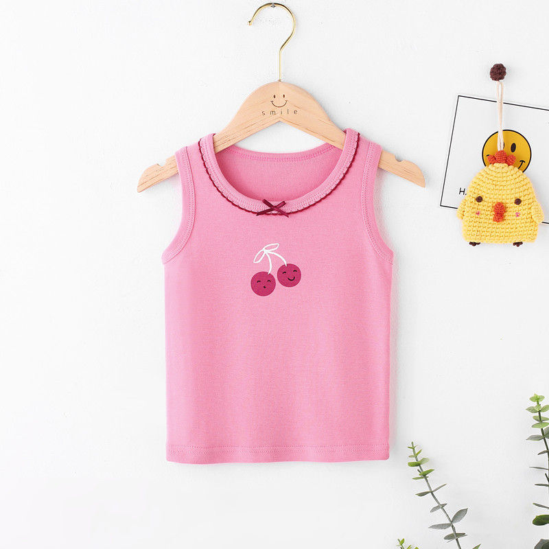 Thumbnail: Summer 2024 Tank Tops For Girls Cotton Children Camisole Vests 10 12Y