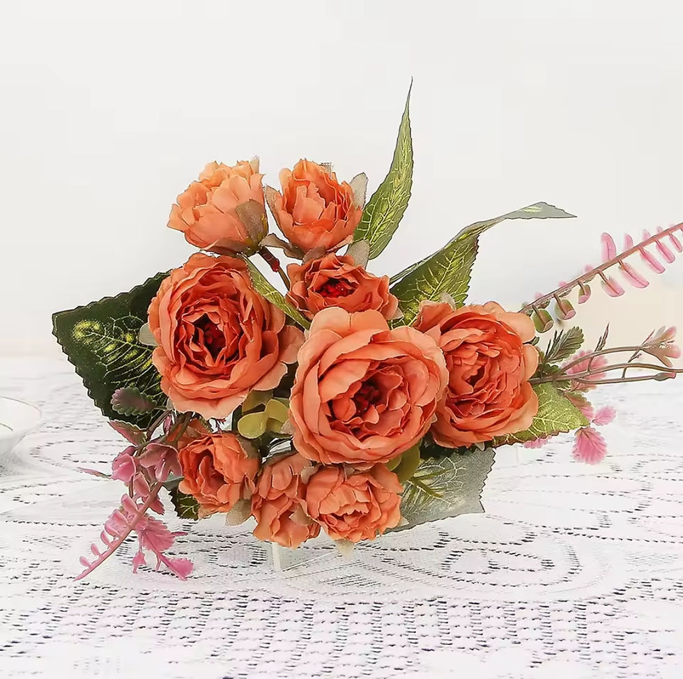 Thumbnail: Têtes de roses artificielles en soie pour arche de mariage, décoration d'intérie