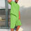 Thumbnail: Men Suit Short Sleeve Knit Tops and Shorts Two Piece Sets Long Sleeve