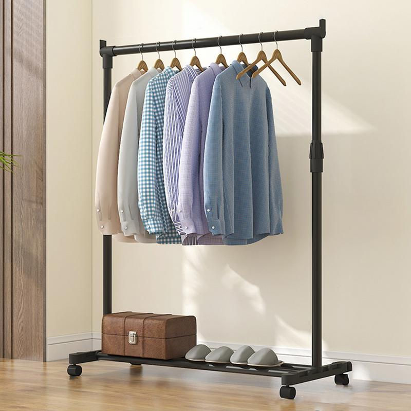 Thumbnail: Movable Clothes Rack Hanger Stand Storage Wardrobe Hat Stand 