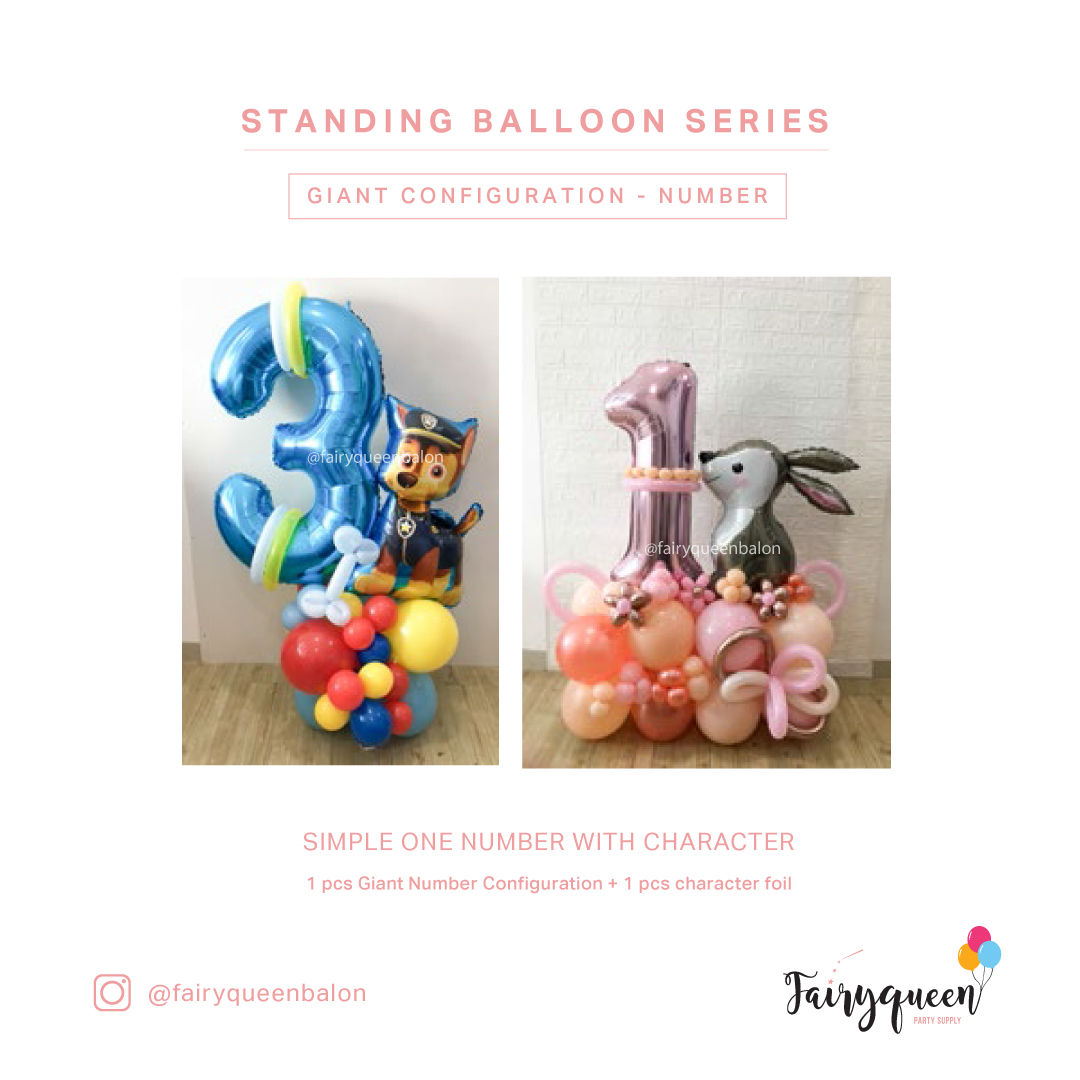 Standing One Number with Character