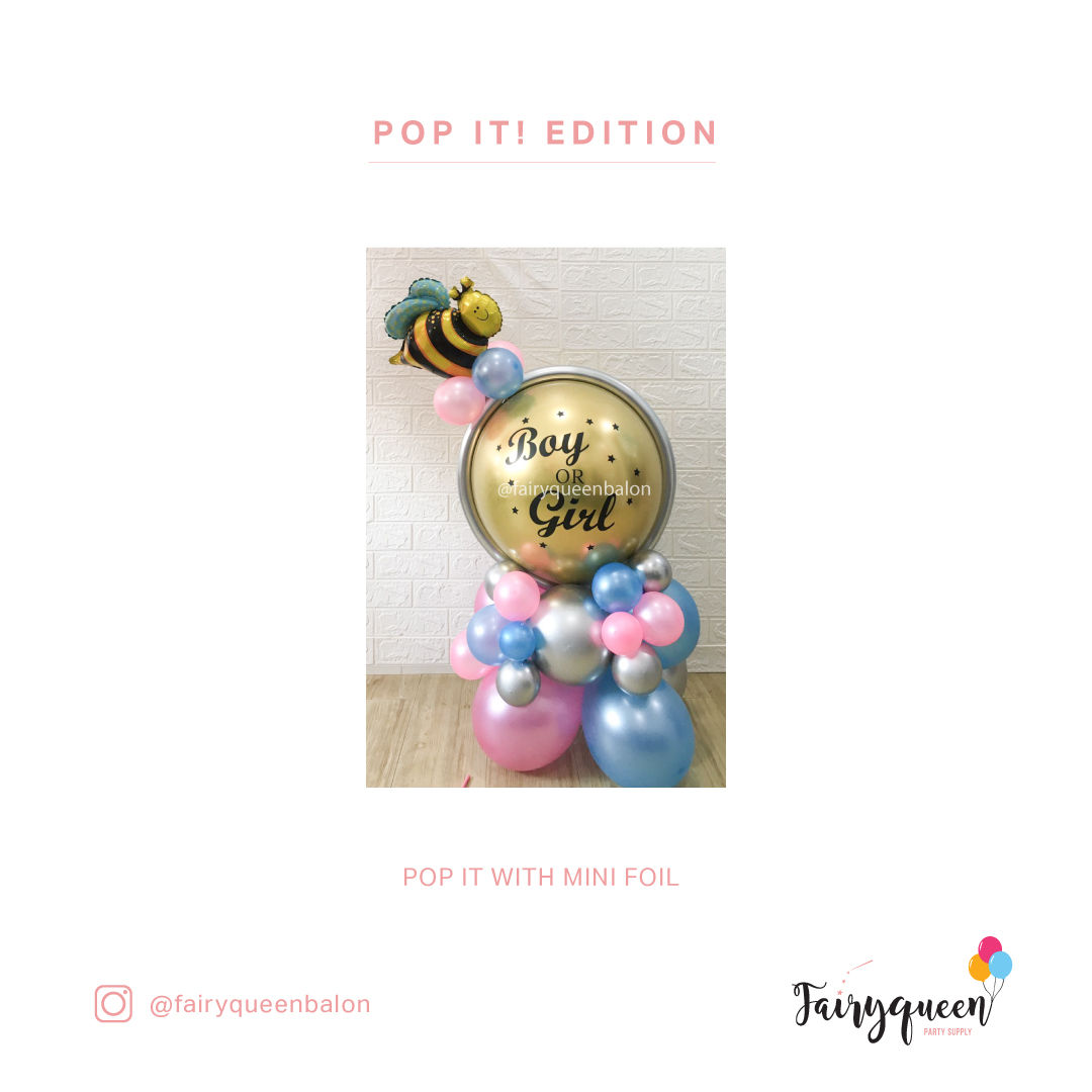 Pop It with Mini Foil Balloon