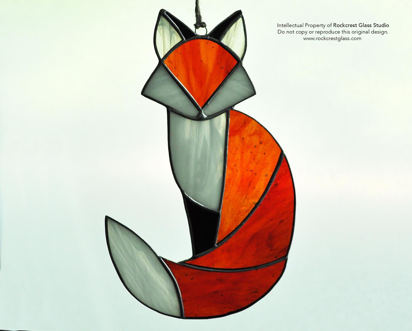 Mod Fox Pattern Rockcrest Glass