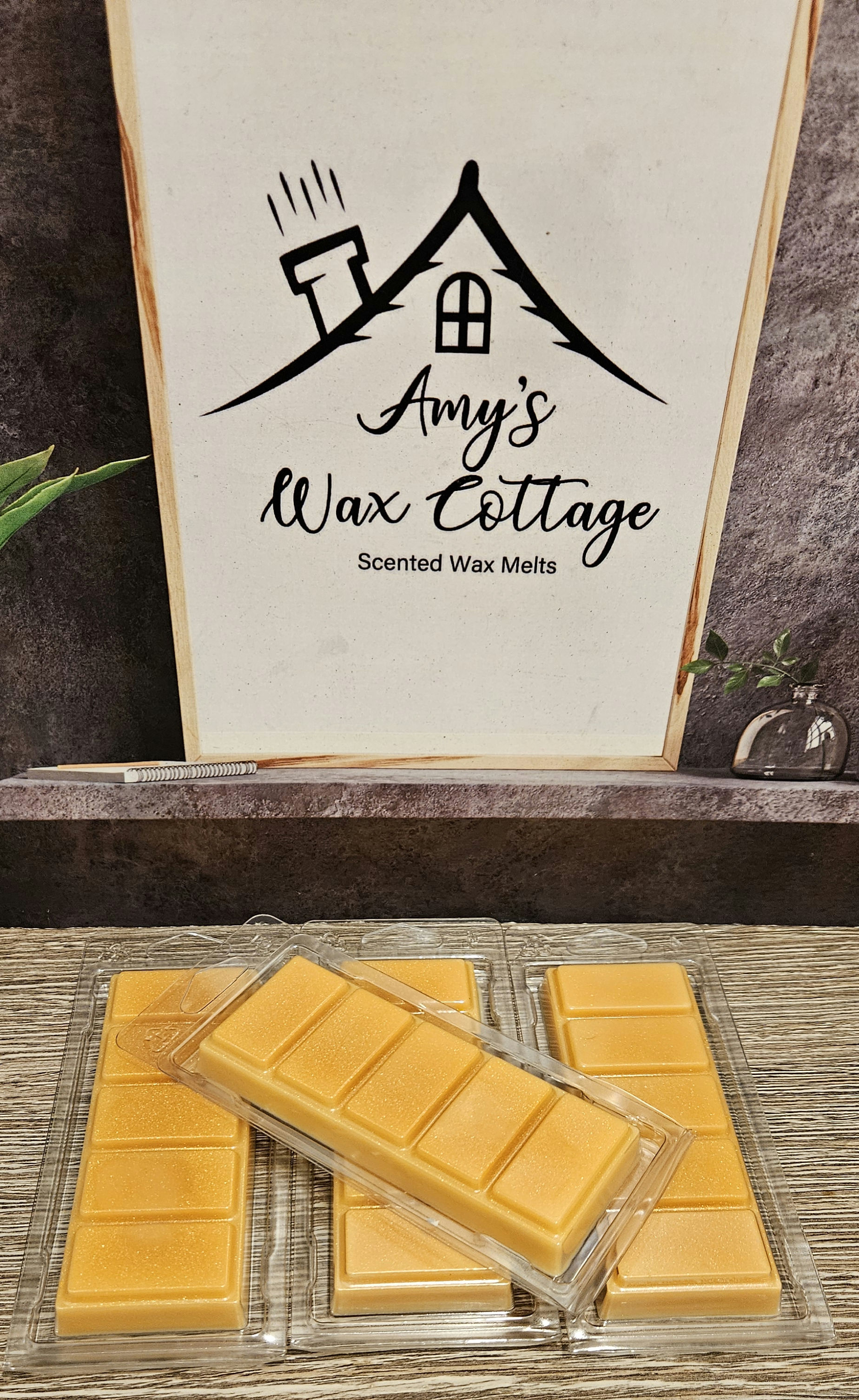 Golden orchid wax melts 