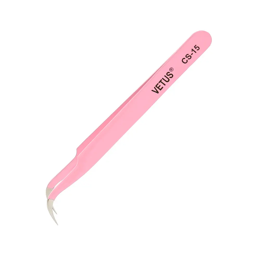 Thumbnail: VETUS 1 Pcs Volume Lash Tweezers Stainless Steel Eyelash Tweezers for Eyelash