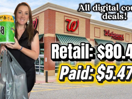 Walgreens Coupon Haul - Save 85% using all digital coupons & rewards! 4/26-5/2