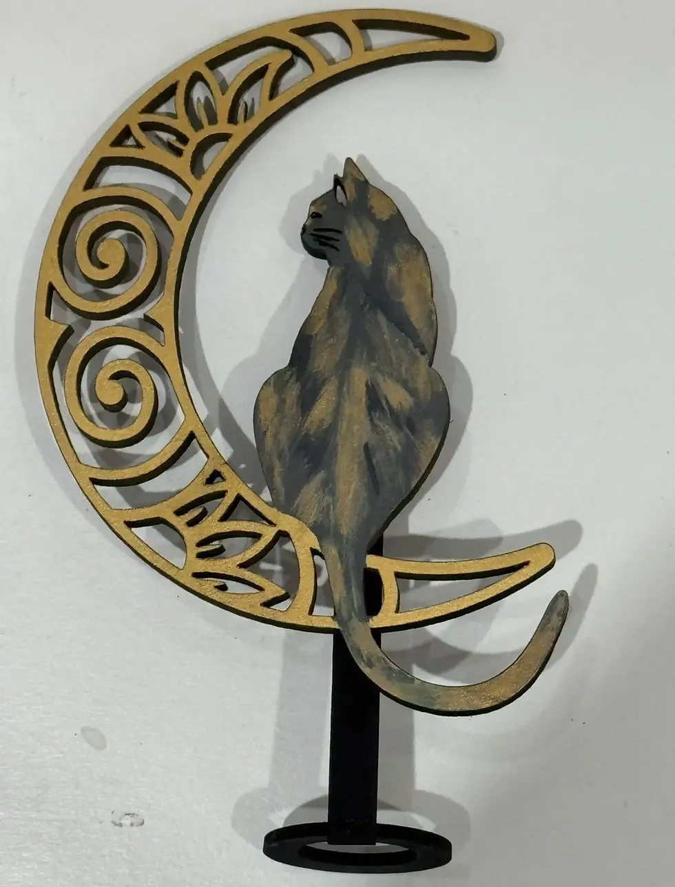 Thumbnail: Custom Cat Moon Tree Topper