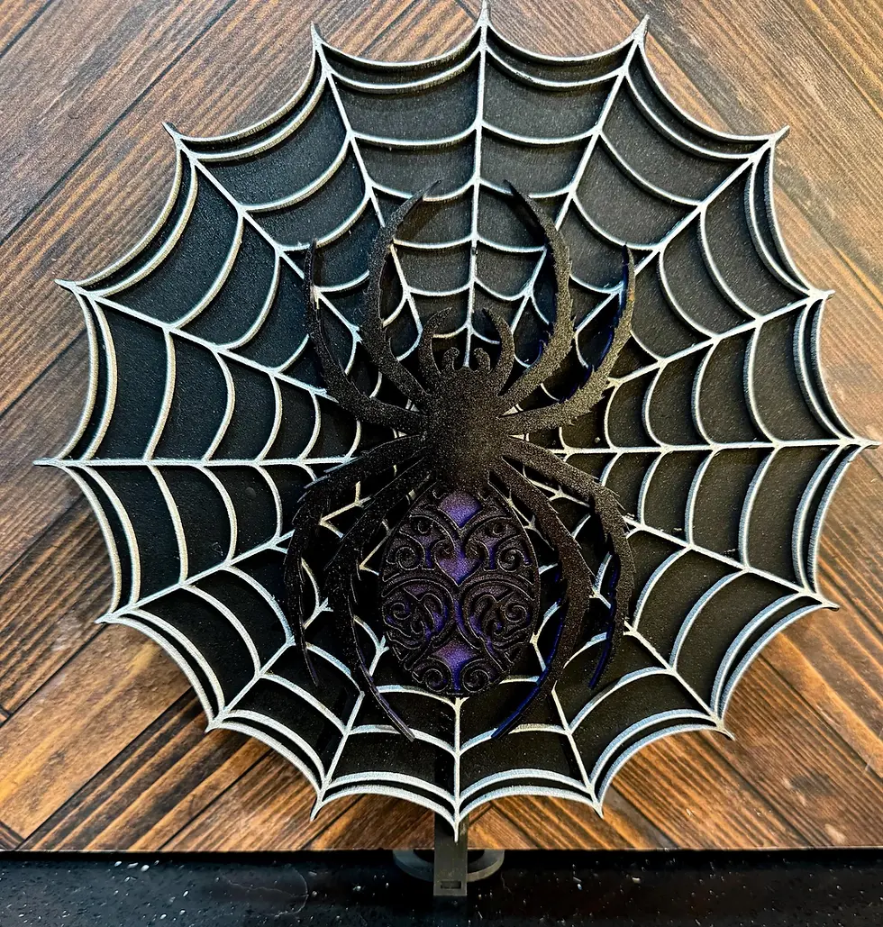 Thumbnail: Gothic Spider web Tree Topper