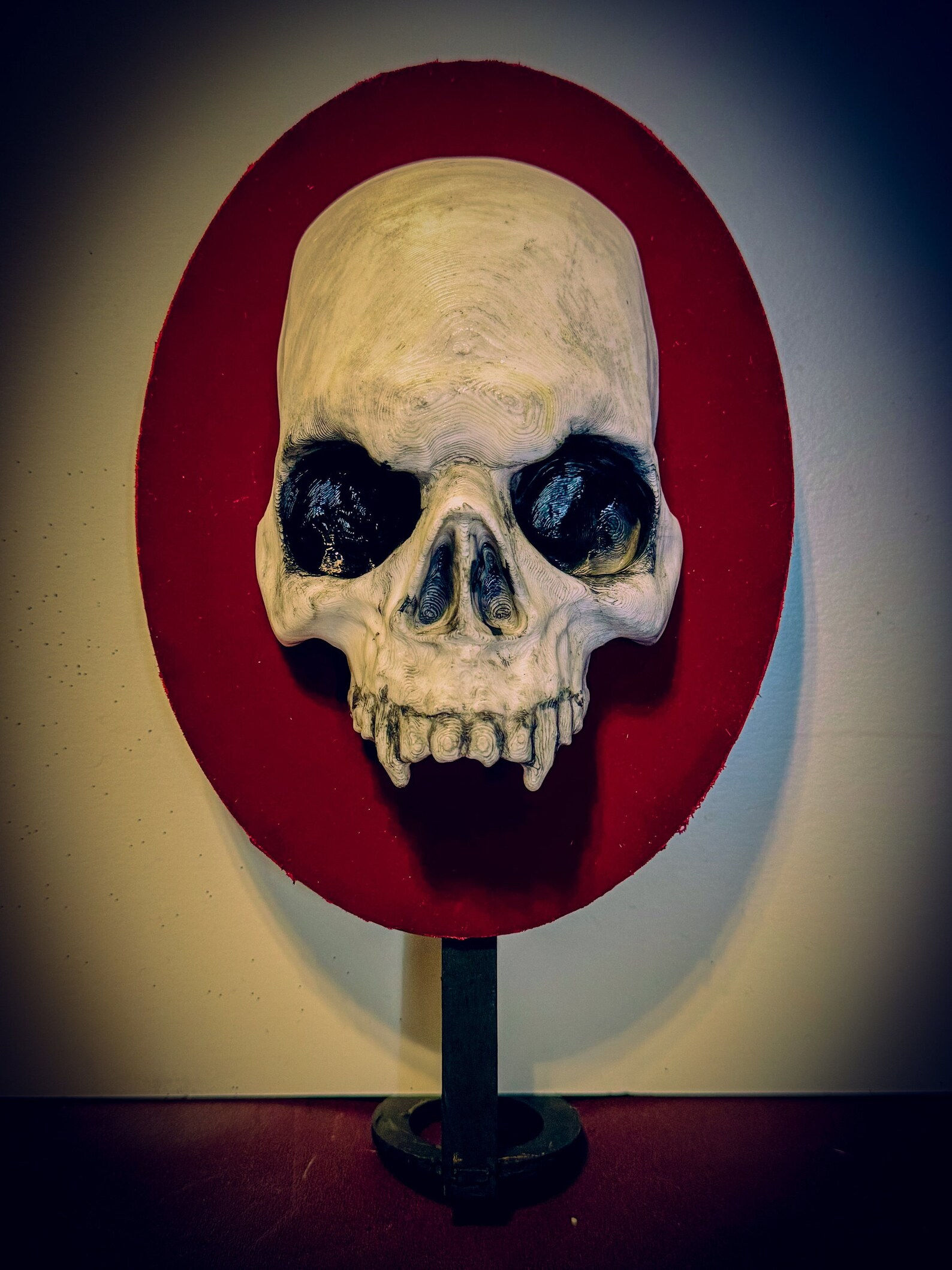Skull Christmas Tree Topper, Gothic Holiday Decor