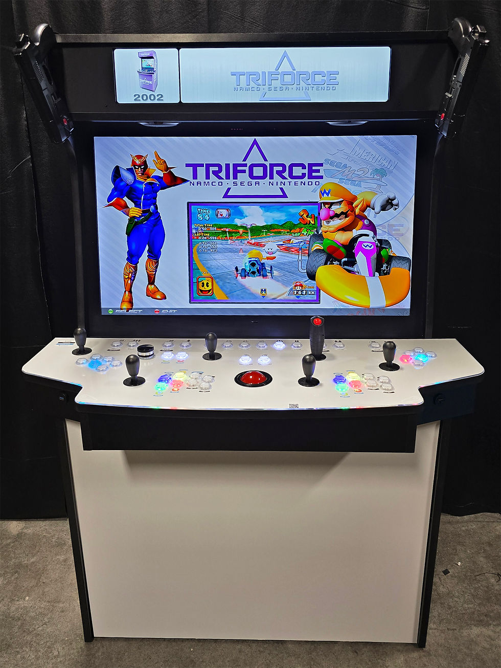Thumbnail: 43" 4K Solid Color Light Gray 4-Player Upright Arcade Game