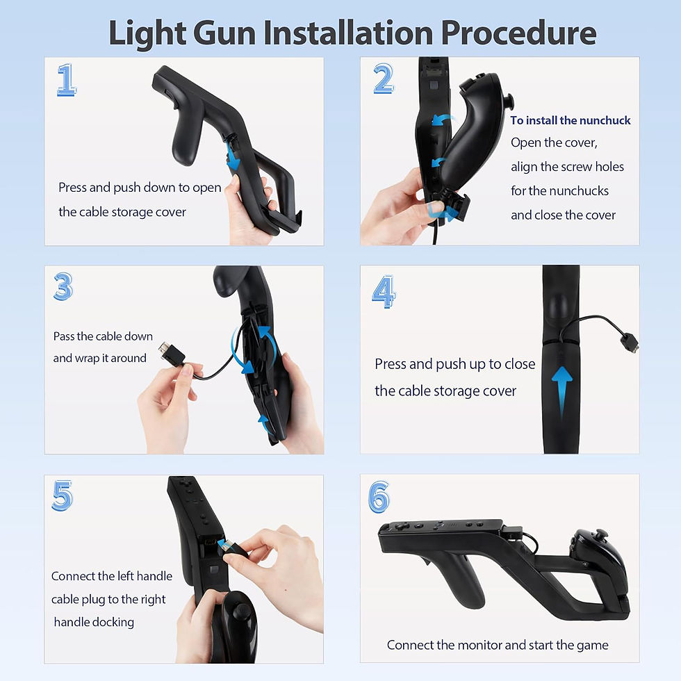 Thumbnail: Wiimote Bundle: Remotes/Nunchuks/Gun Grips/Wheels