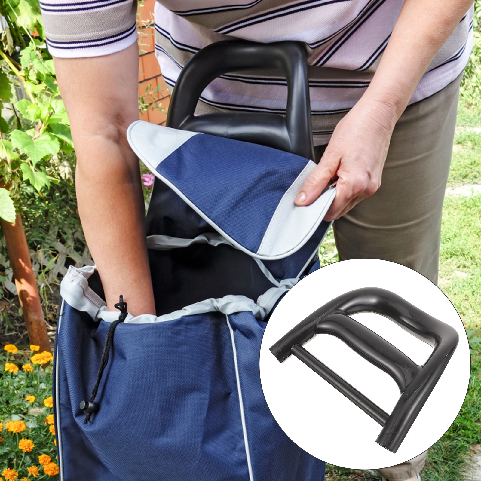 Shopping Cart Handle Replacement Parts Replaceable Heavy Luggage Plastic Duty Gr