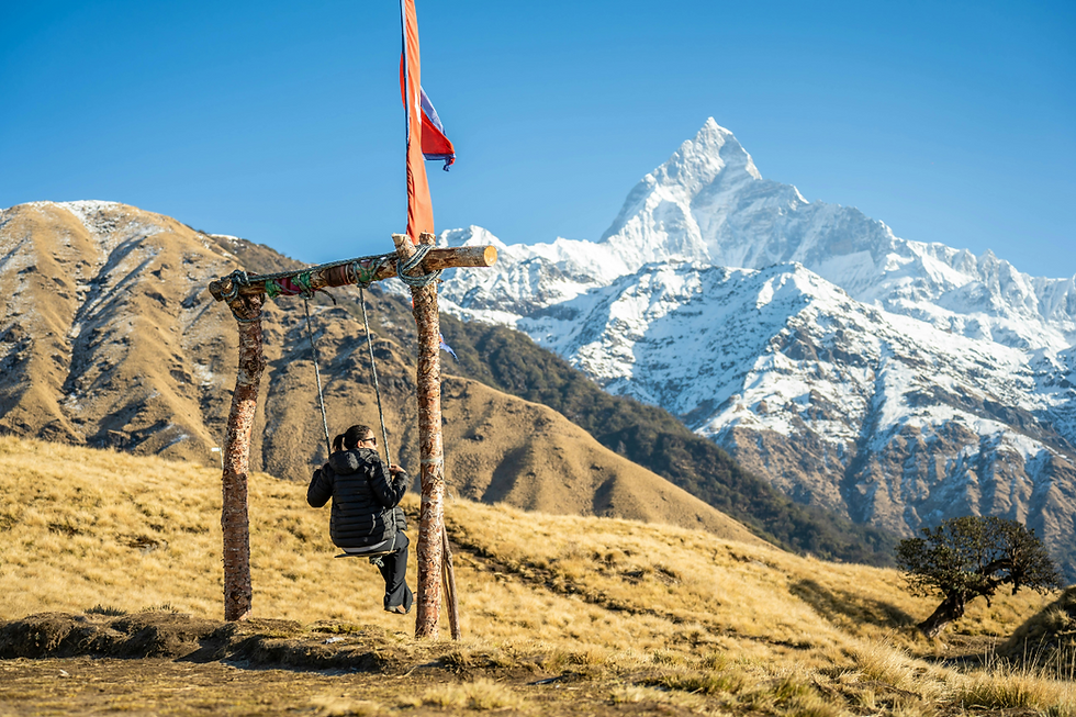 Annapurna Mountain Range in Nepal