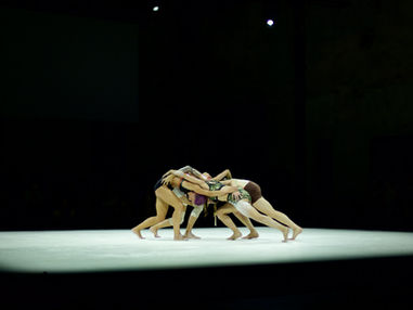 Arianna Brugiolo, Federica D’Aversa, Valentina Foschi, Sara Cavalieri in Le Palestriti di Simona Bertozzi_ Foto di Valeria Manna