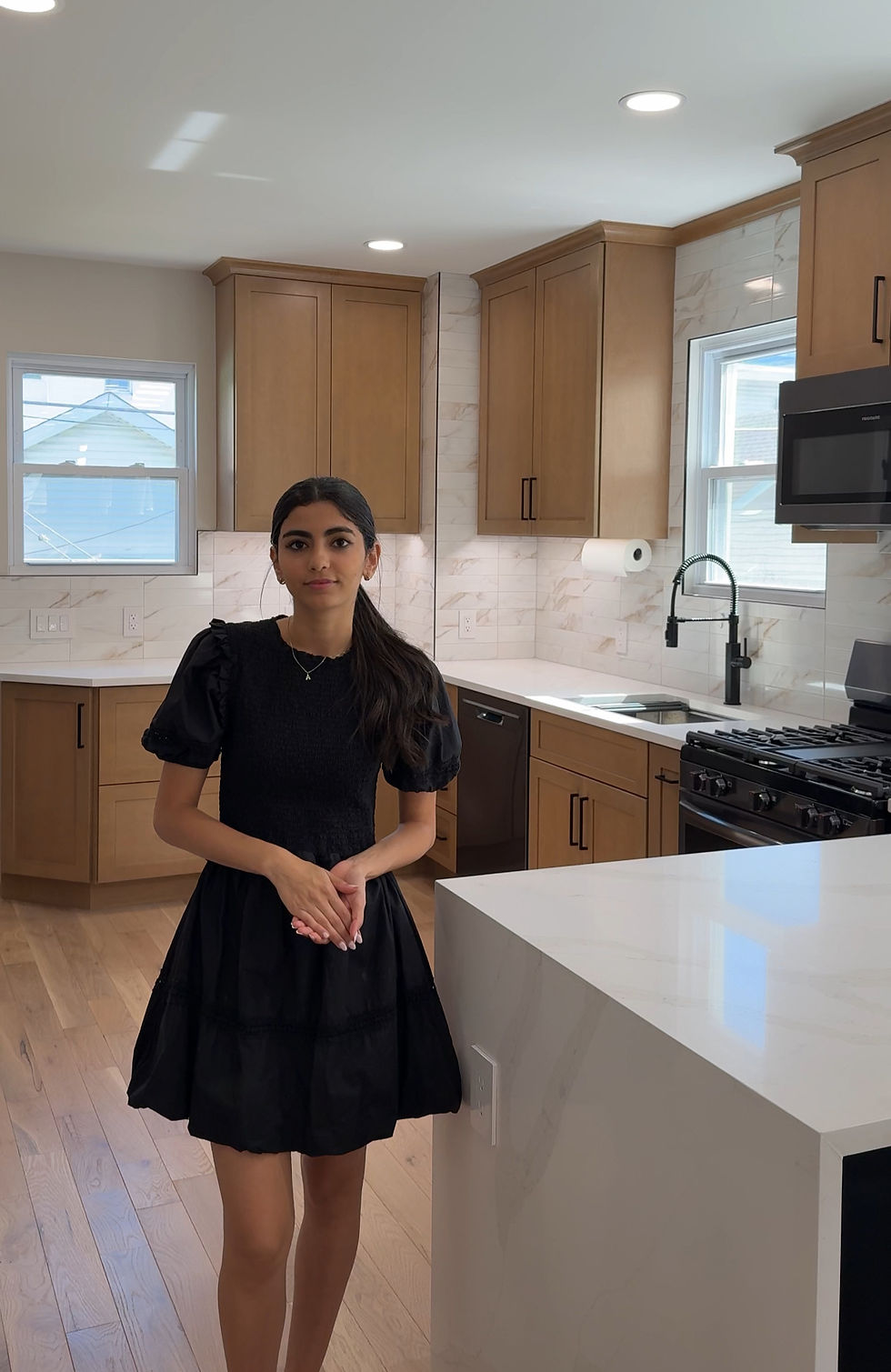 Warm Wood & Black Family Home