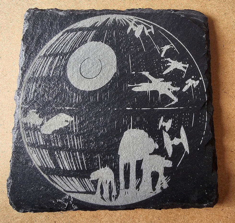 Thumbnail: Film inspired slate coaster designs