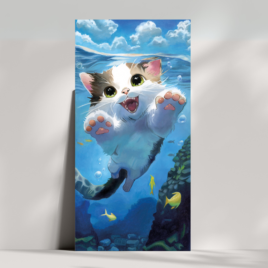 Lucky the happy cat Original