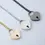 Thumbnail: Womens Slip Chain Necklace Heart Locker With Key long