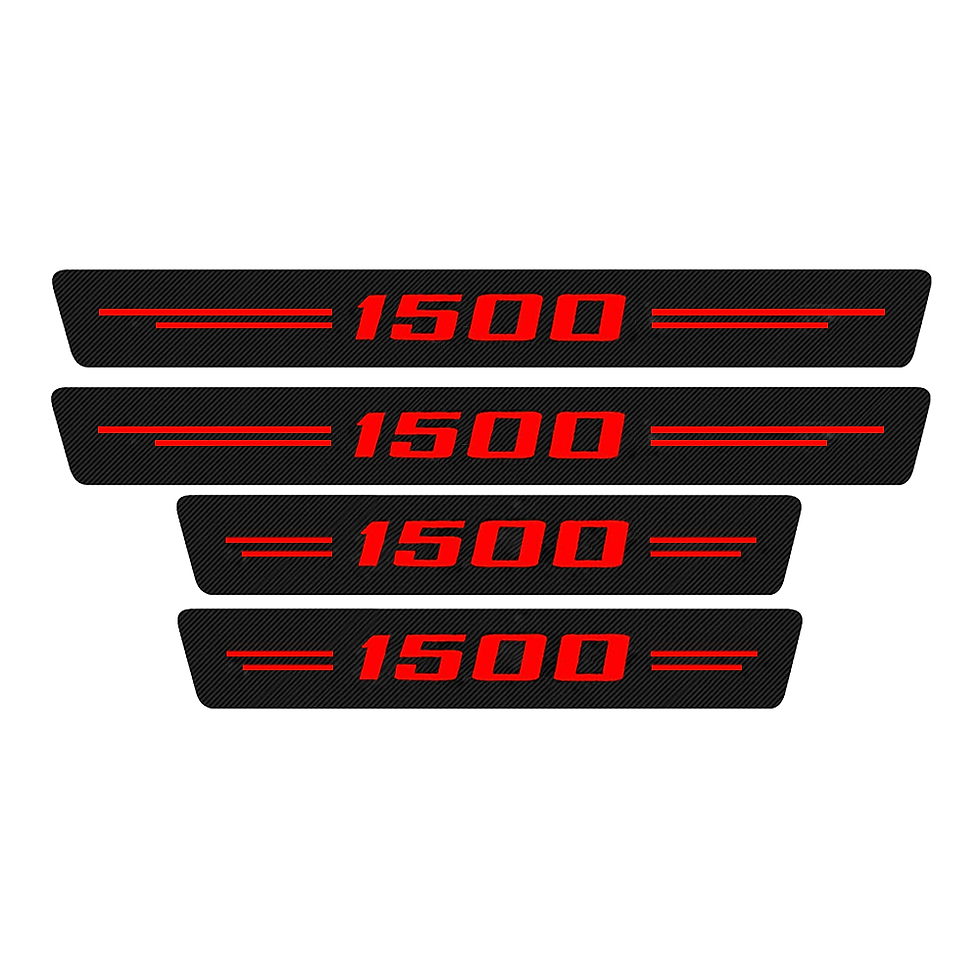 Thumbnail: Carbon Design Car Door Scuff Sill Step Protector Kit for Dodge Ram 1500 - Set of
