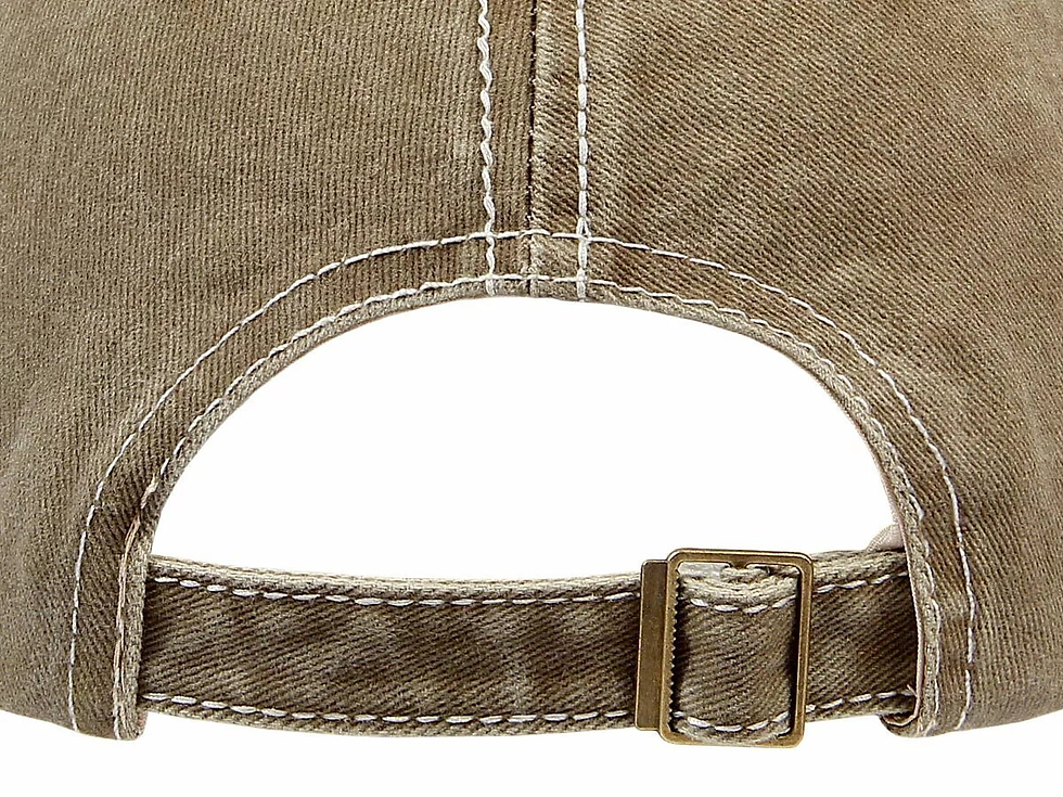 Thumbnail: Retro Cotton Washed Hat with Route 66 (Beige)