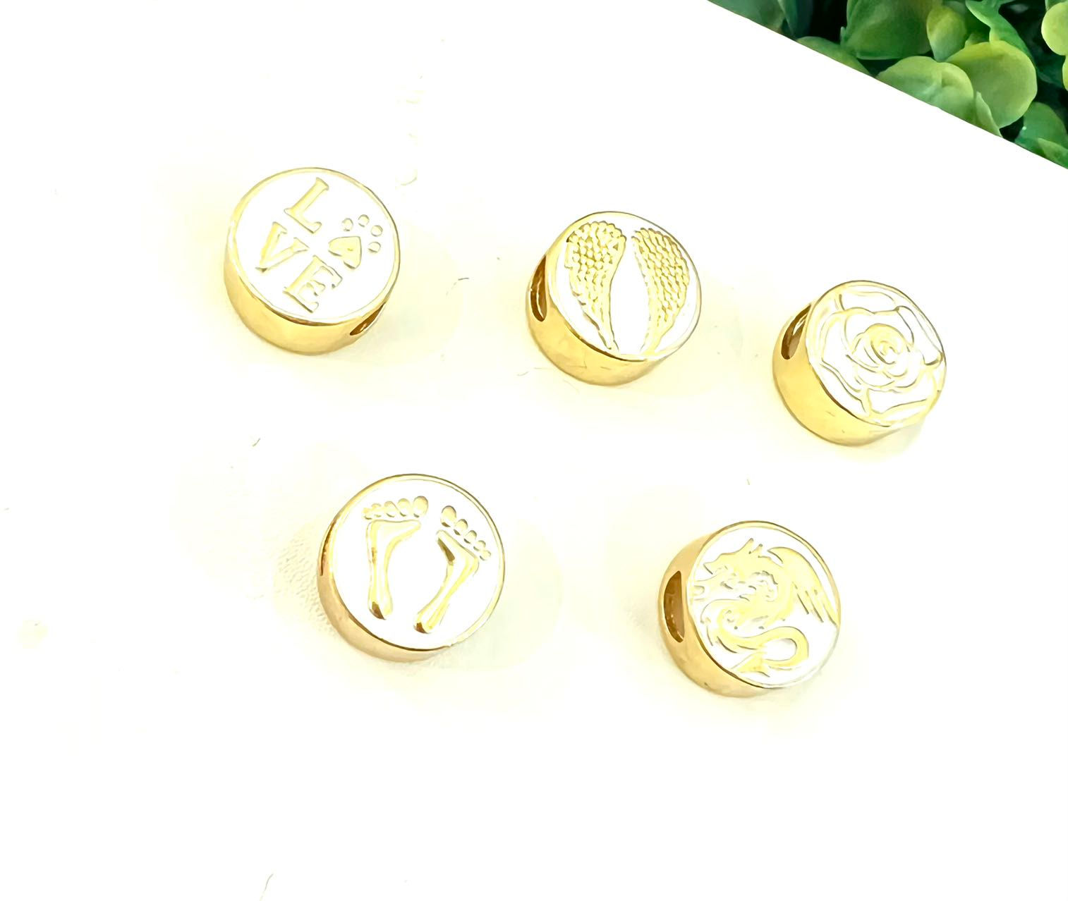 White Enamel Spacers