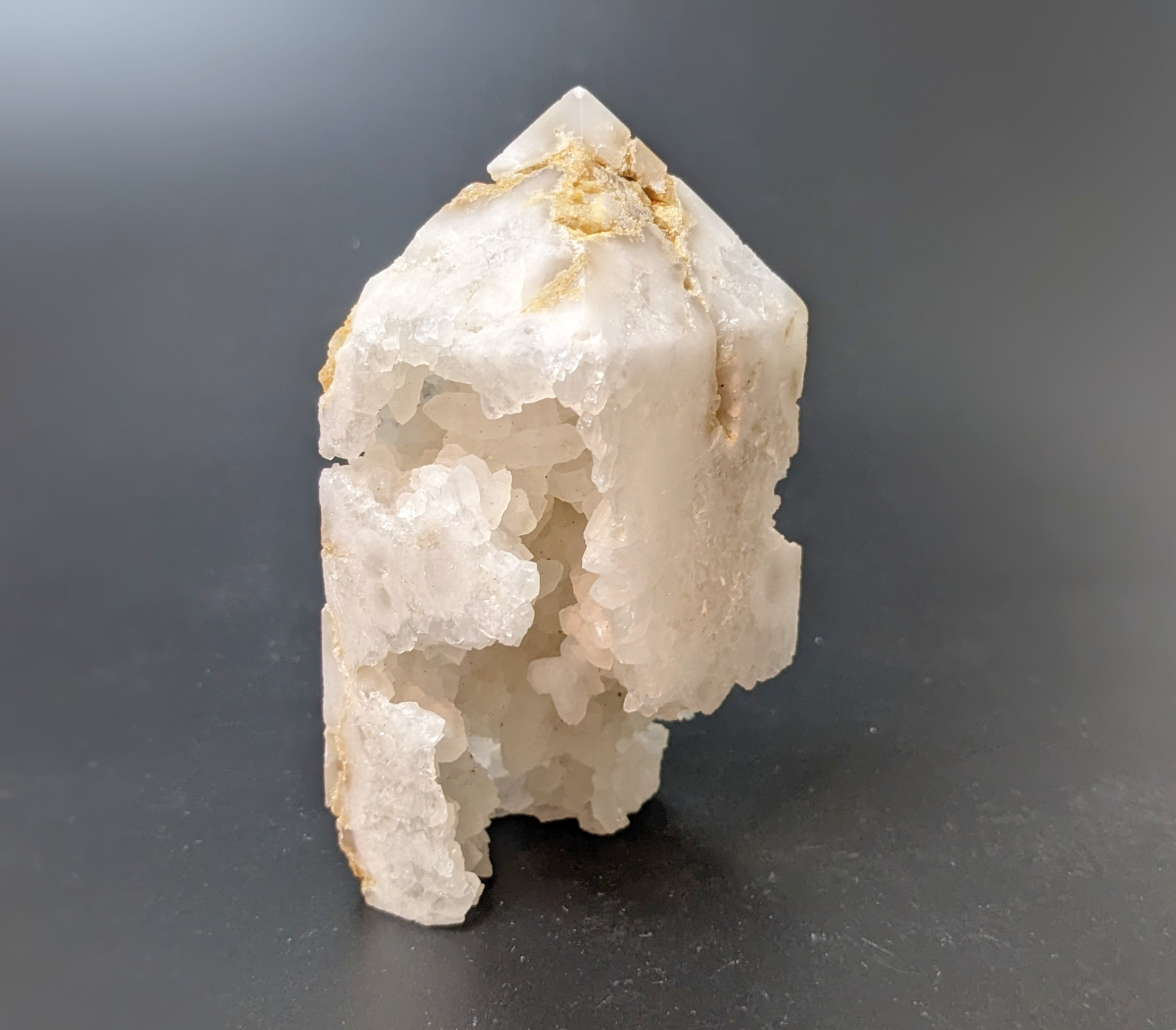 White Agate Druzy Tower