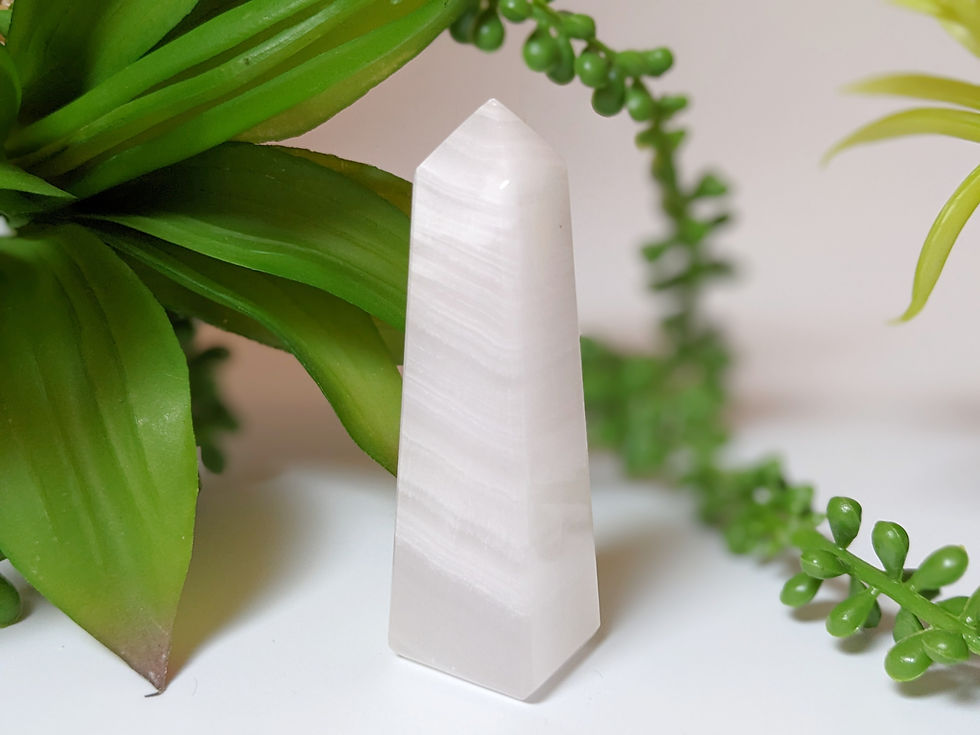 Pink Mangano Calcite Tower