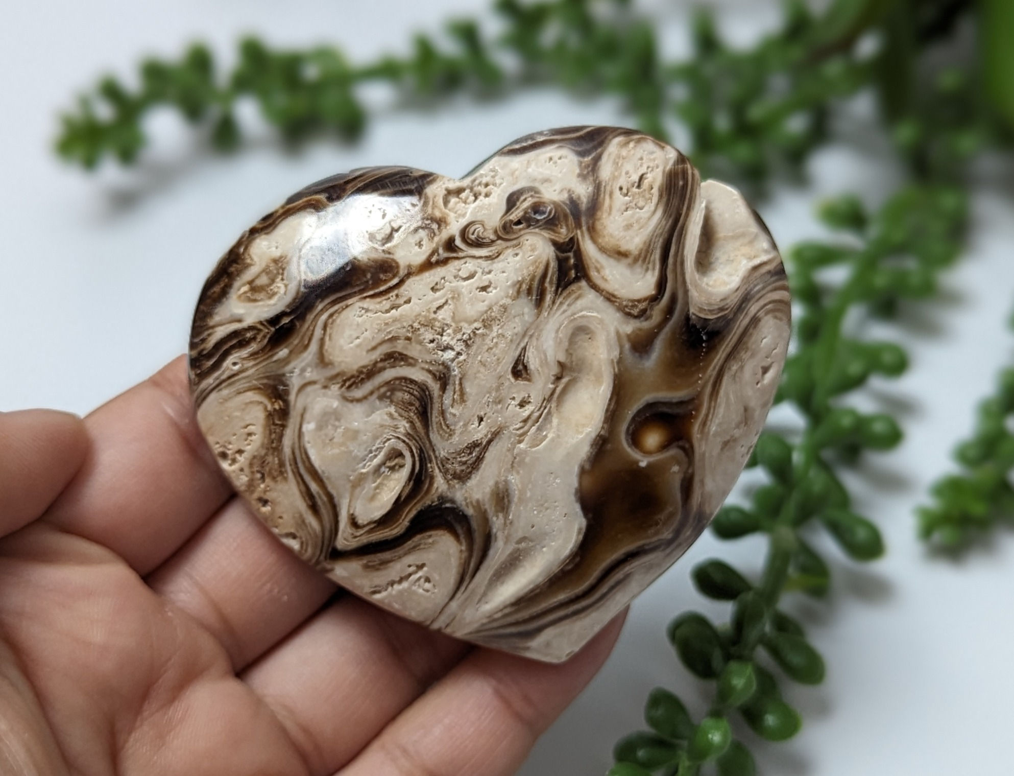 Chocolate Calcite Heart