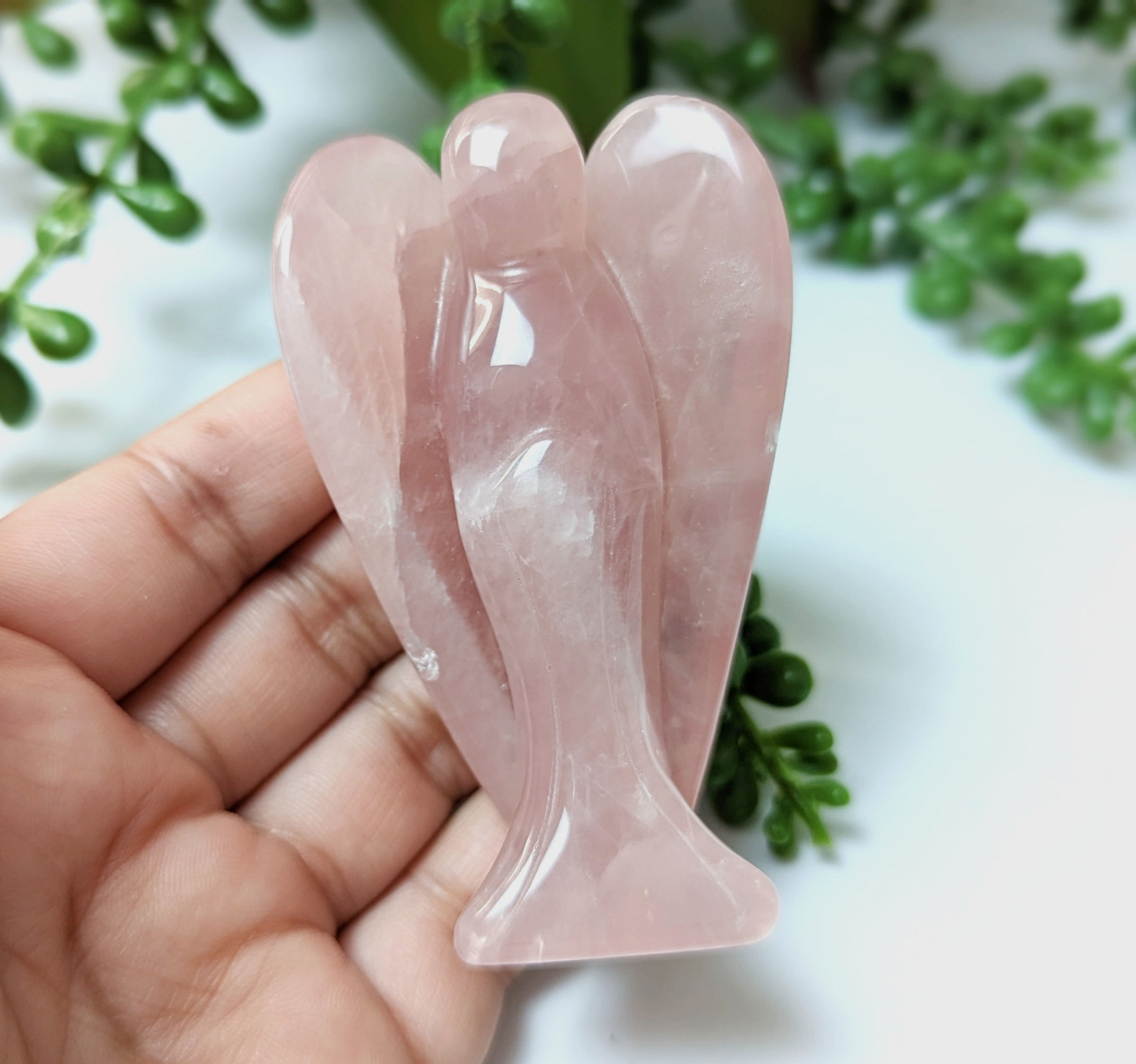 Rose Quartz Angel (Large Size)