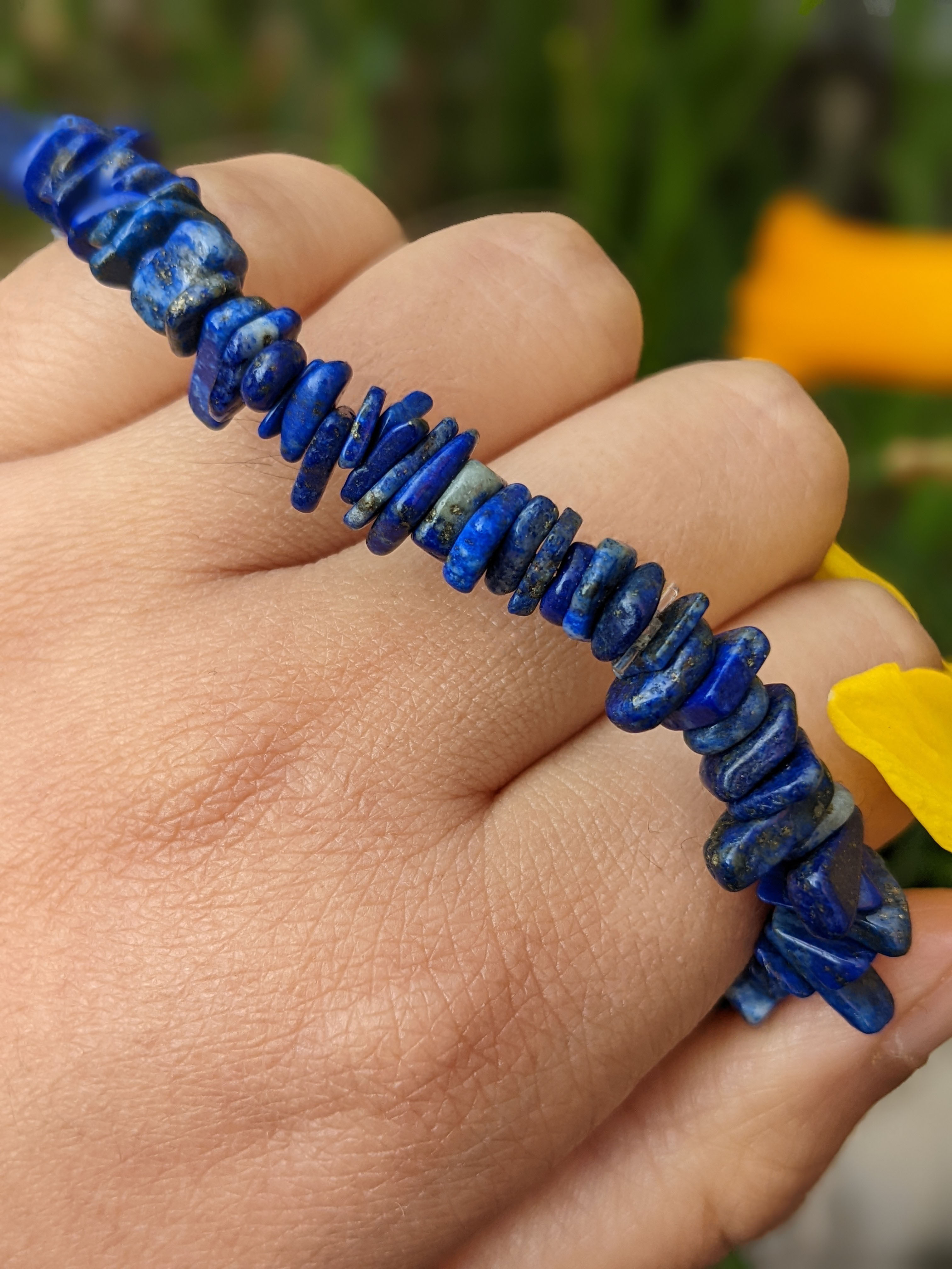 Lapis Lazuli Chipped Bracelet