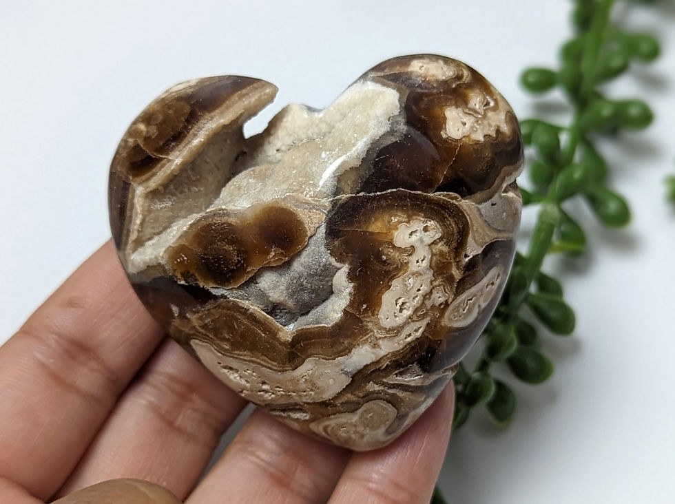 Chocolate Calcite Heart
