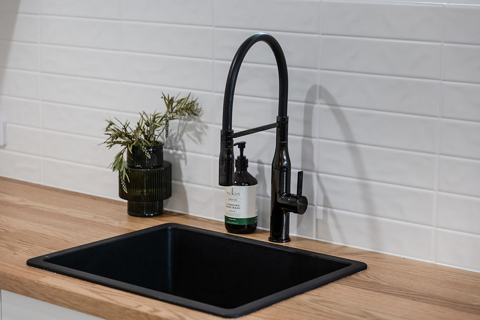 Timber finish benchtop