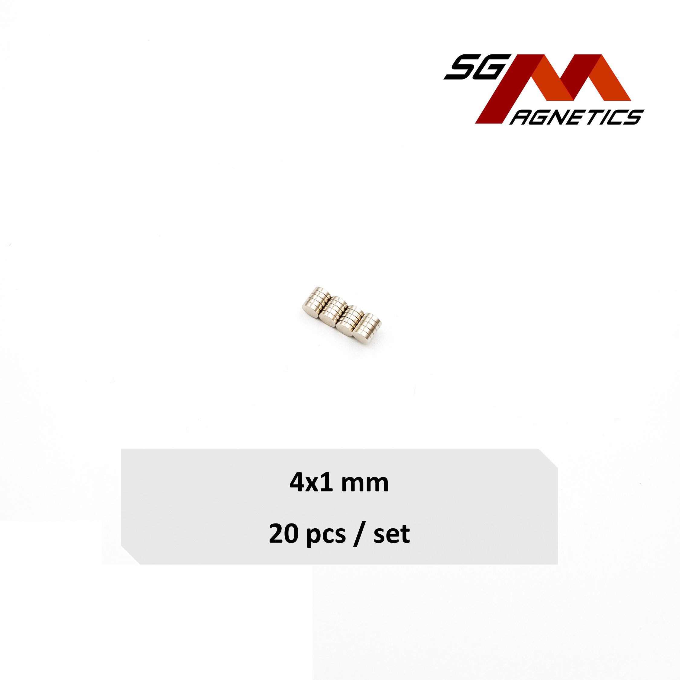 4x1mm N35 - Neodymium Disc Magnets - 20pcs