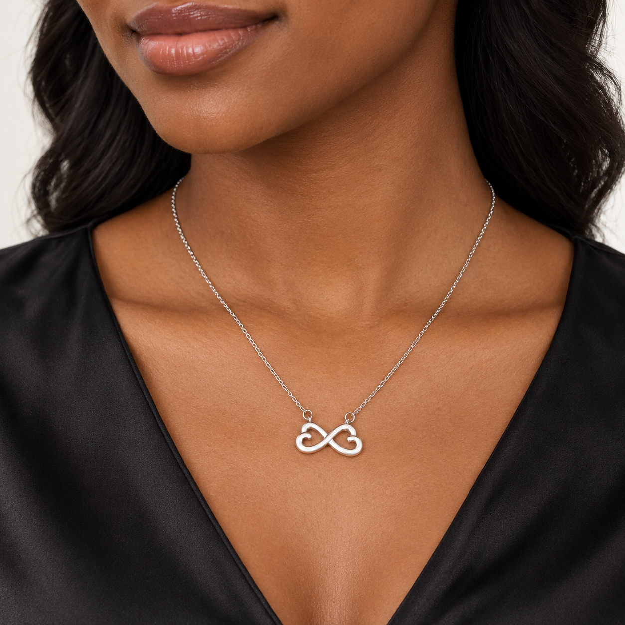 Jesus Is Love™ Endless Covenant Necklace — 14k White Gold Finish