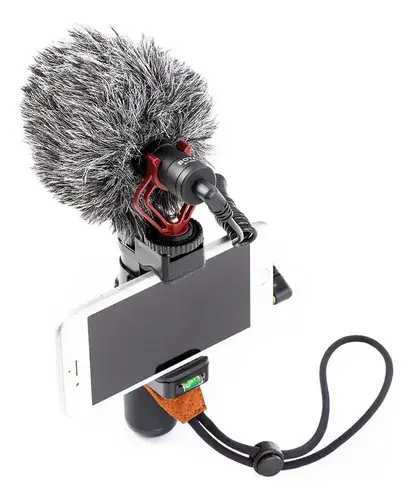 Microfone Shotgun By-mm1 Boya + Cabo Usb 2.0 A/c Branco