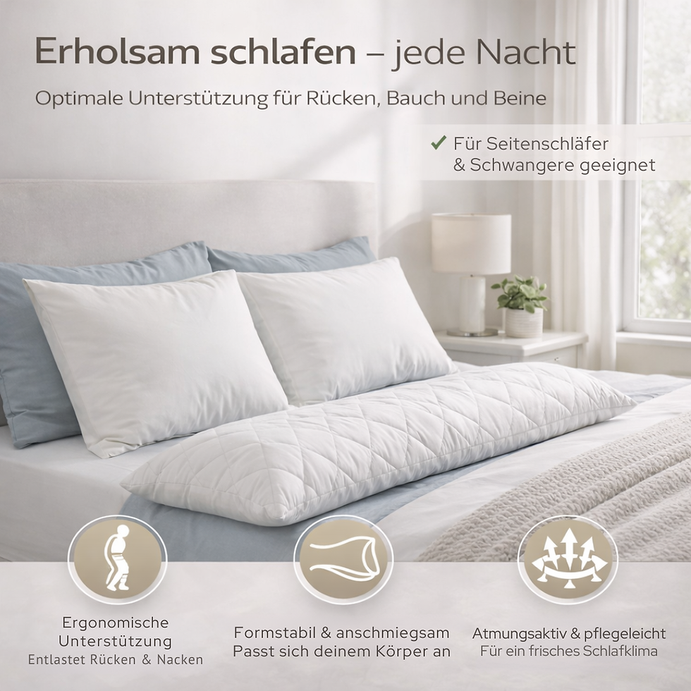 Miniaturbild: Seitenschläferkissen 40x145 cm