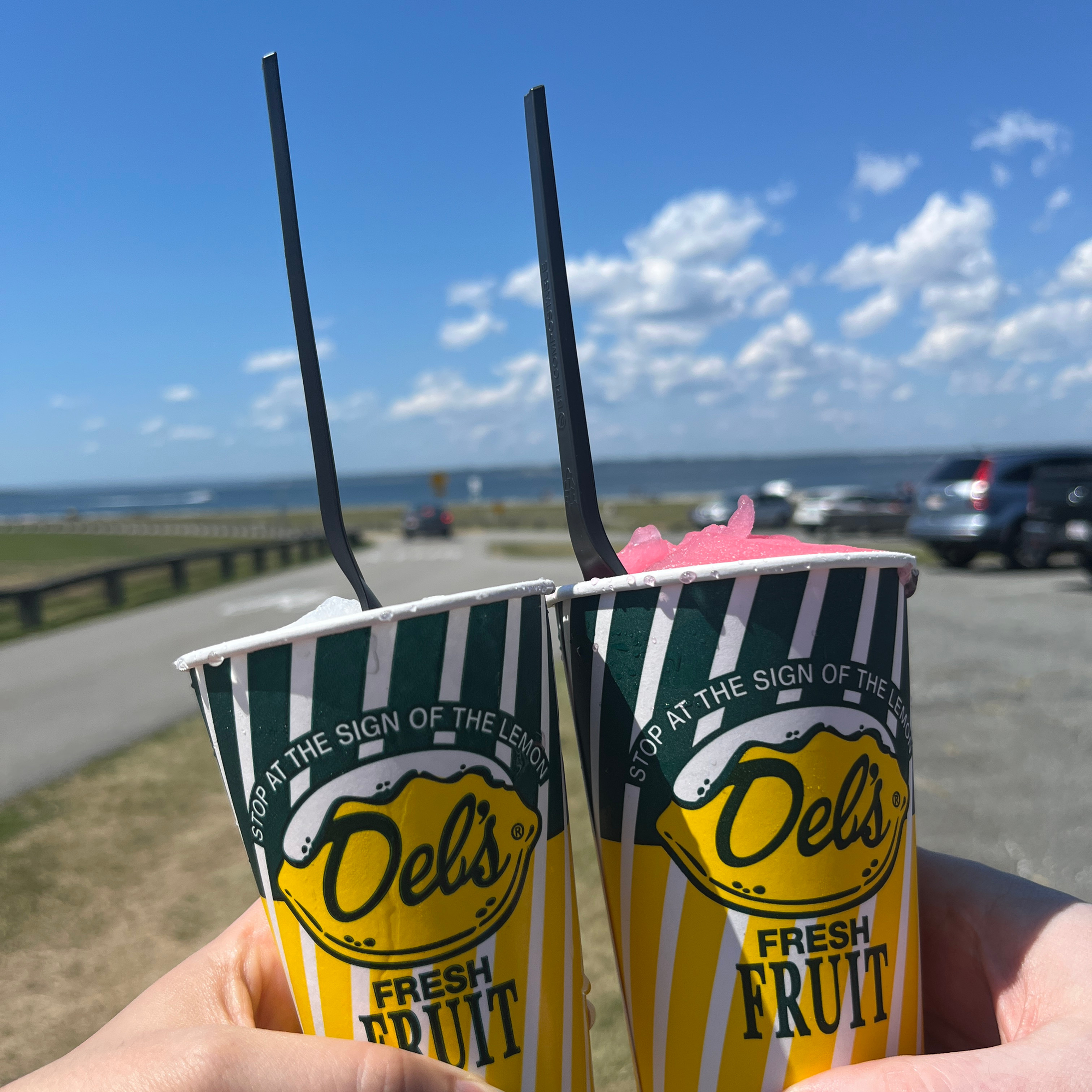 Del's frozen lemonade at Colt State Park