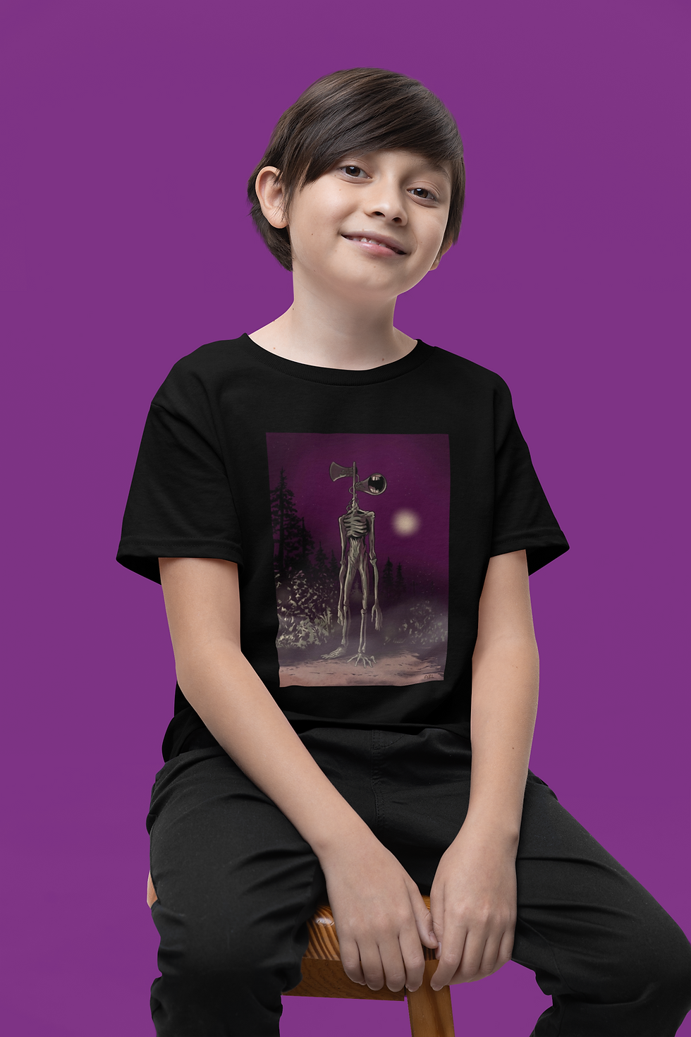 Siren Head - Kids Spooky Graphic Tee