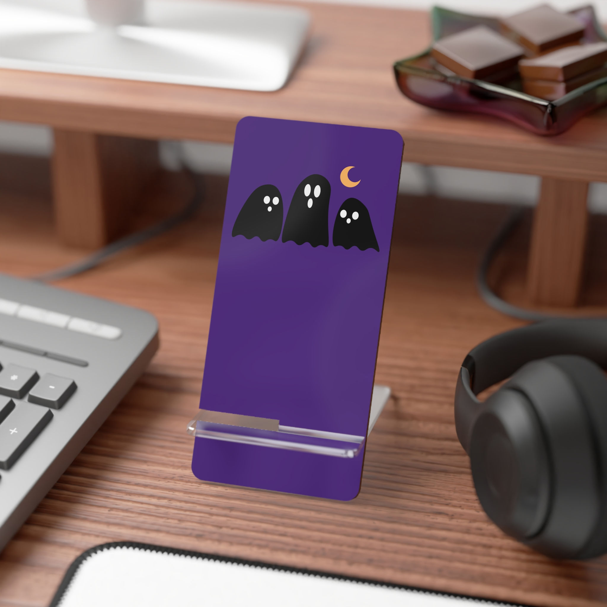 Ghosts Purple Phone Stand for Smartphones