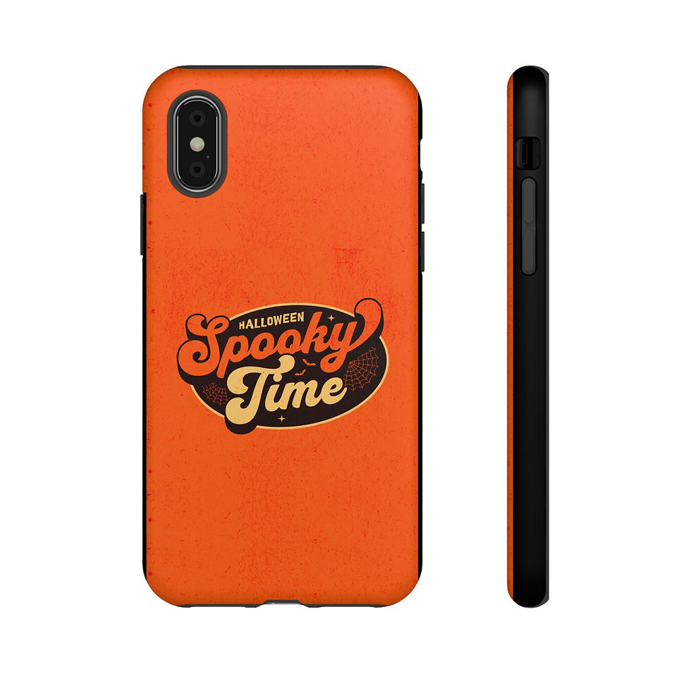 Spooky Time Tough Phone Cases for iPhone, Samsung Galaxy and Google Pixel
