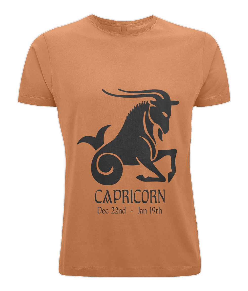 Capricorn Unisex T-Shirt in orange