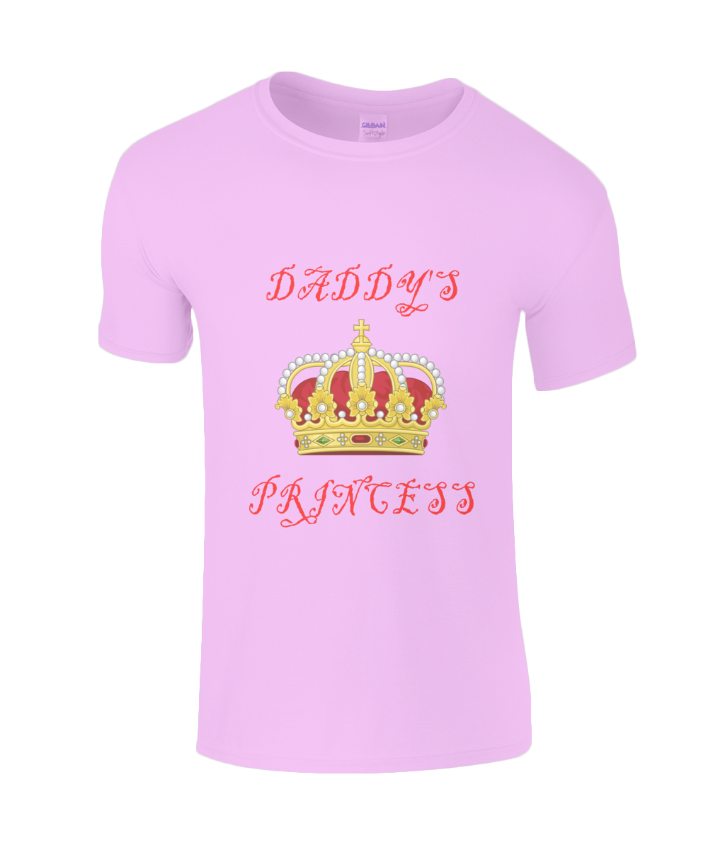 Daddy's Princess (Kid's Softstyle) T-Shirt in light pink