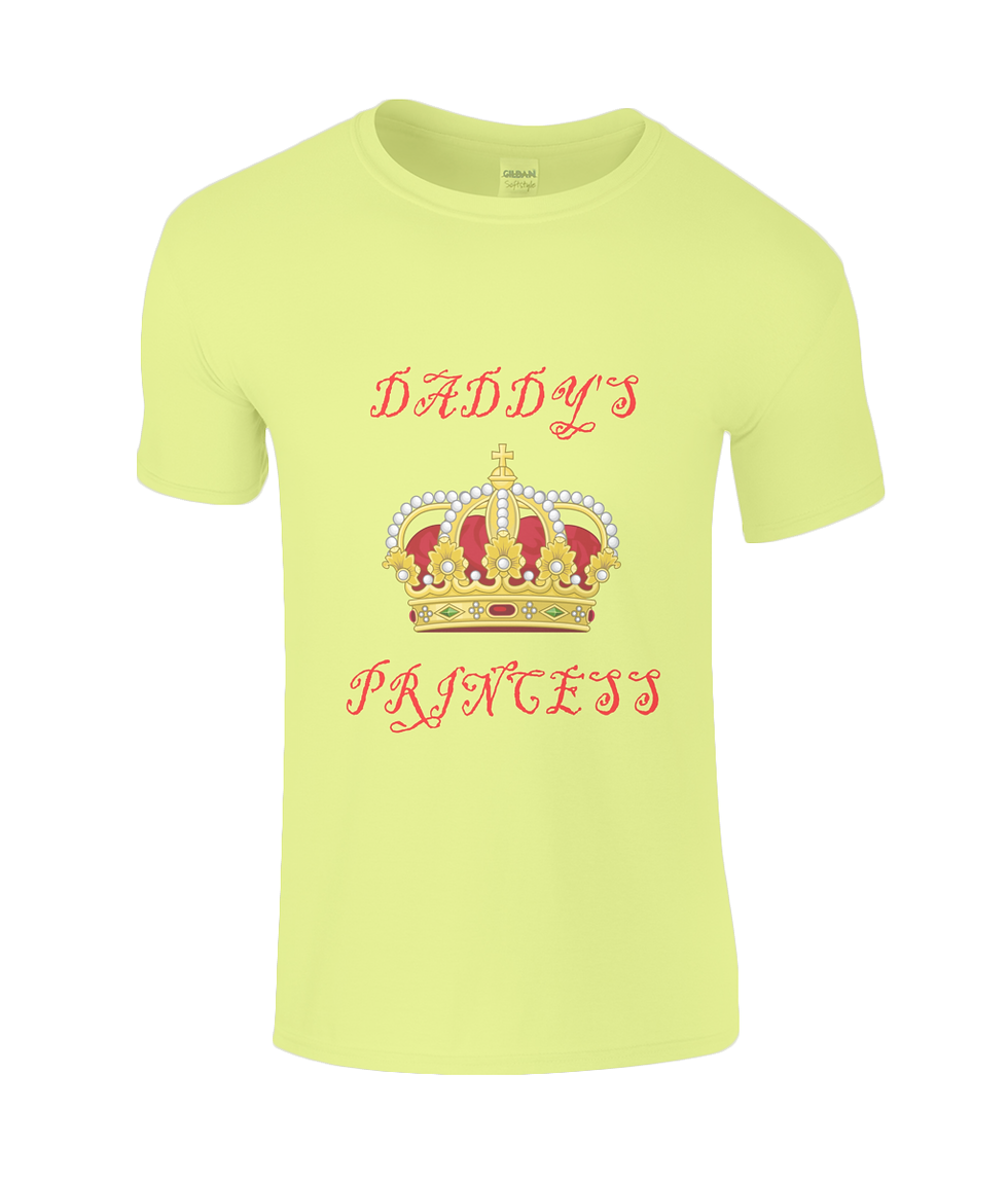 Thumbnail: Daddy's Princess (Kid's Softstyle) T-Shirt in cornsilk