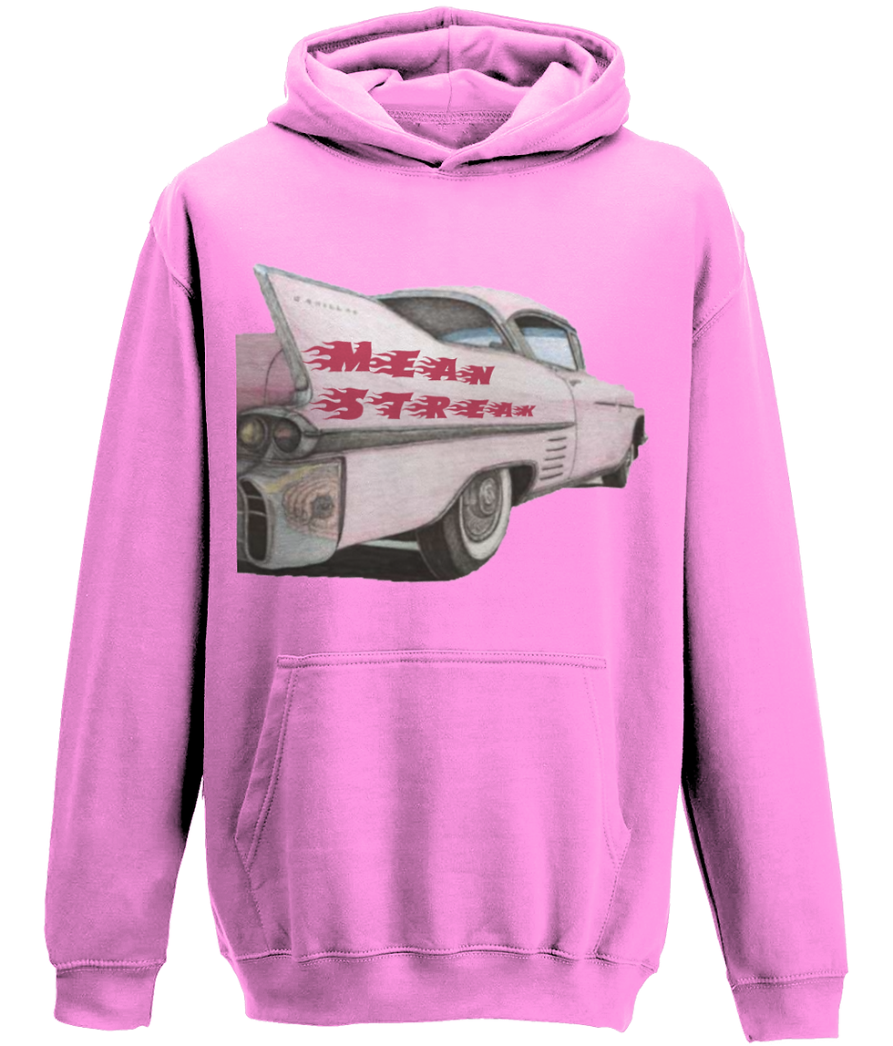 Thumbnail: Mean Streak (Band Shirt) Adult Hoodie in candyfloss pink